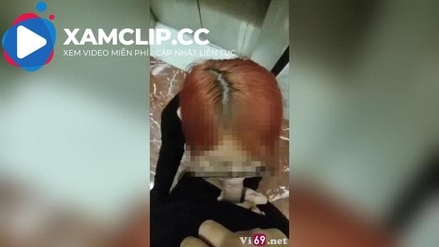 Chơi bạo đụ em kính cận trong thang máy thì có người vào phải tắt vội