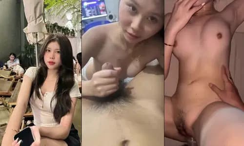 Bé sinh viên bú cu chưa quen nên thấy gì lạ em cũng hỏi