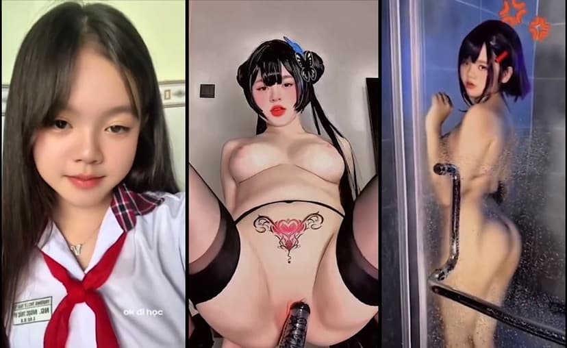 [Hot] Nguyễn Ngọc Trúc Vy THPT Lý Thường Kiệt cosplay nhúng sextoy cực nứng . Còn bé mà vú to mông lồng bàn thế này thì chết các anh