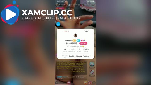 MẫnNhii69 MMLive Livestream #1