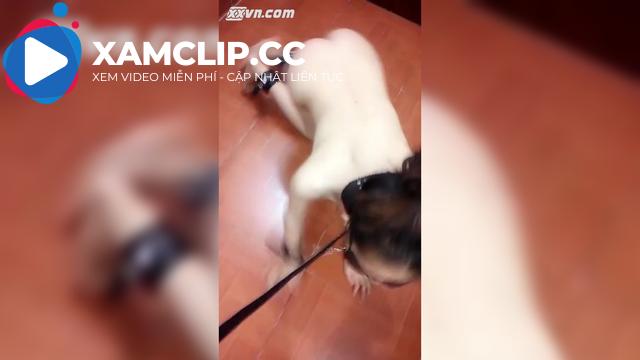 Dắt em slave đi vòng vòng trong nhà