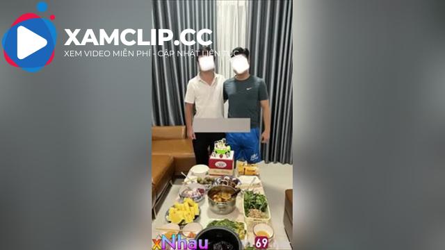 đến nhà sinh nhật bạn rồi để vợ cho bạn chơi không bao còn xuất tinh đầy bím